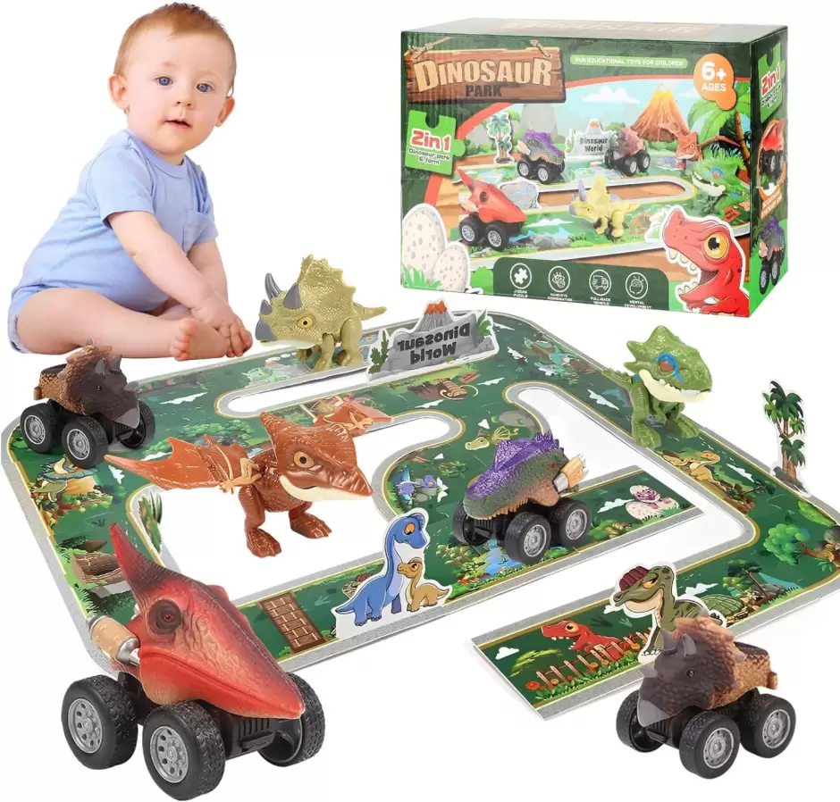 Pista de carreras de dinosaurios