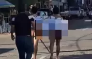 VIDEO Obligan a caminar desnudos a dos jóvenes en Sinaloa