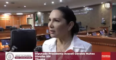 Presidenta del Congreso de Tijuana, Araceli Geraldo Nez