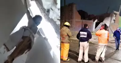 Figura de Cristo queda intacta tras derrumbe de iglesia en San Luis Potos