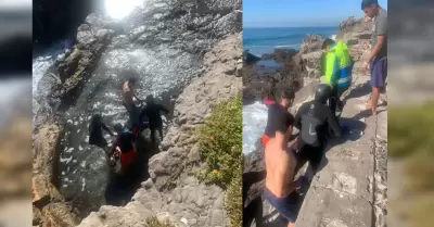 Divisin Rescate Acutico recupera cuerpo sin vida en Playa Encantada