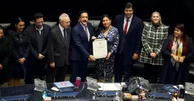 Omar Fayad toma protesta en la Cmara de Senadores como embajador de Mxico en N