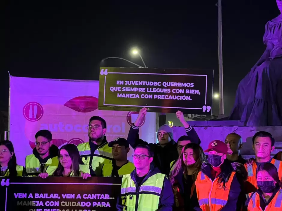 Simulacro vial para impulsar la campaa "Autocontrol"