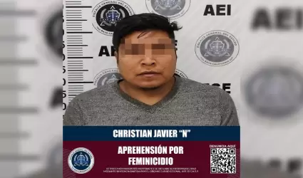 Detenido presunto feminicida