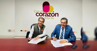 Firma SADERBC convenio para agilizar la movilizaci�n del ganado en pie