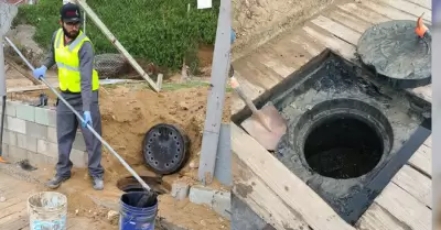 Red de alcantarillado sanitario en malecn de Playas de Tijuana