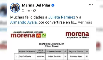 Felicita Marina del Pilar a Julieta Ramrez y Armando Ayala