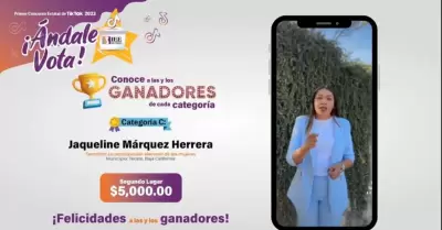 Premia el IEEBC a juventudes ganadoras del primer concurso estatal de tiktok 202