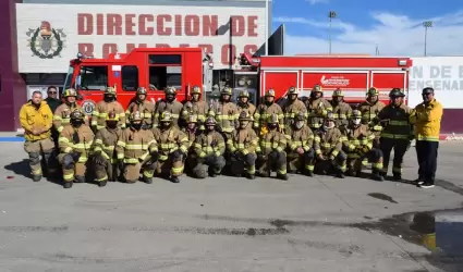 Toman bomberos de ocho estaciones Curso de Gesti�n y Mandos