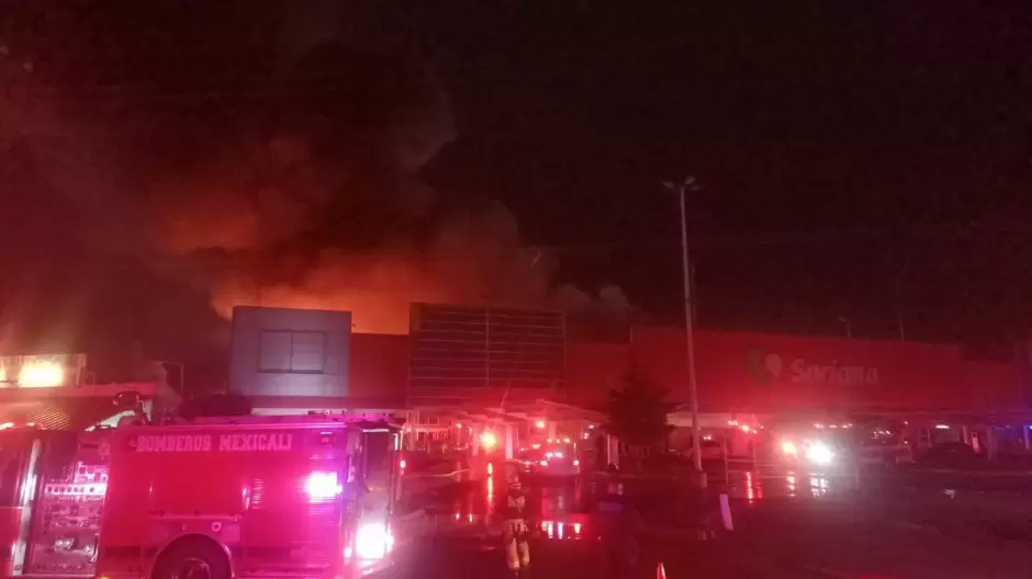 DSPM asegura a presunto responsable de incendiar supermercado An�huac en Mexicali