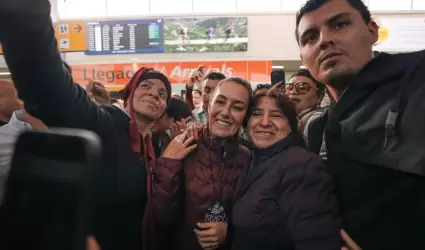 Claudia Sheinbaum llega a Tijuana
