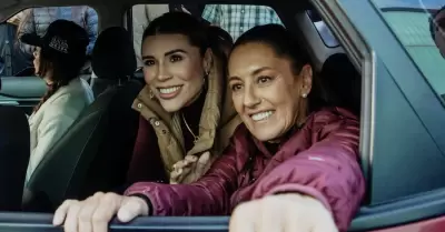 Recibe Marina del Pilar a Claudia Sheinbaum en Baja California