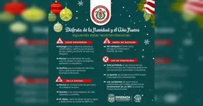 Reitera Gobierno de Ensenada medidas preventivas por nochebuena