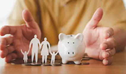 donacin, ahorro, caridad, concepto de plan de finanzas familiares, recaudacin 