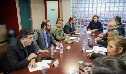 Gobernadora Marina del Pilar preside mesa de seguridad