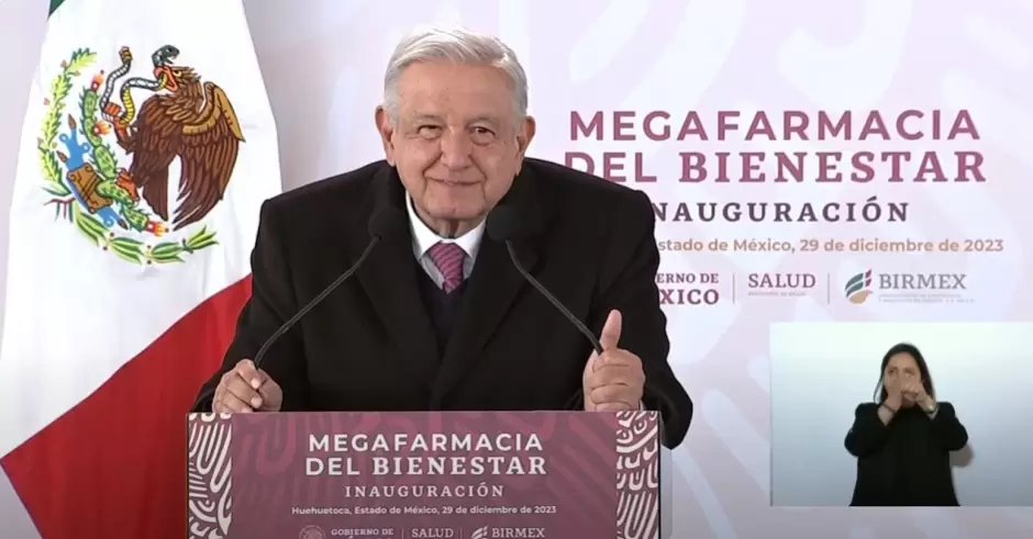 AMLO inaugura la "megafarmacia del Bienestar"