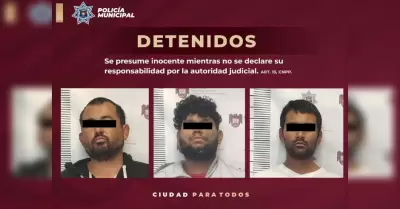 3 hombres fueron turnados ante la autoridad correspondiente