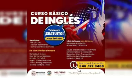 A�n quedan espacios para el Curso de Ingl�s de Imjuvens
