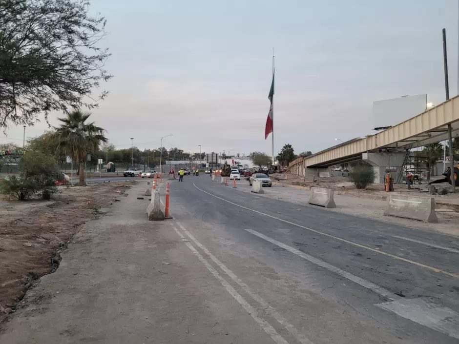 Abierta la circulaci�n en r�o nuevo a la altura del eje central en Mexicali:
