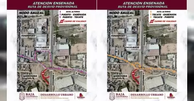 Anuncia SIDURT rutas de desv�o provisional en nodo El Sauzal a partir del 4 de e