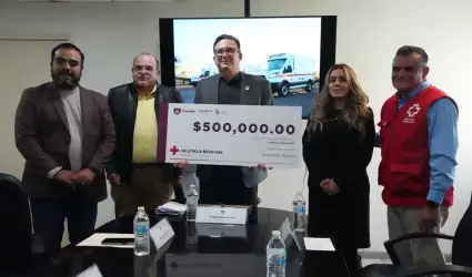 500 mil pesos y una ambulancia a Cruz Roja Tijuana