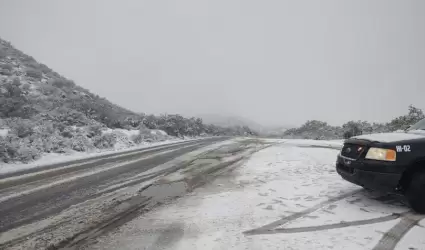 Frente fro 24 provocar cada de nieve en sierras