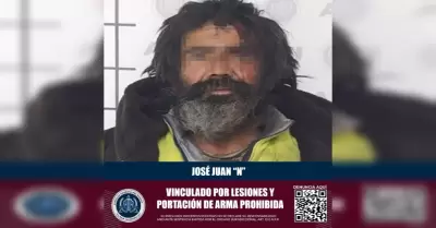 Detenido por lesiones y portacin de arma prohibida