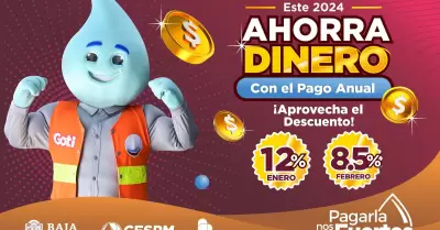 Pago anual del servicio de agua