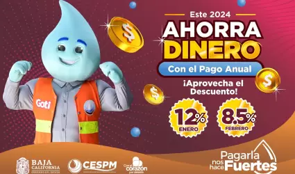 Pago anual del servicio de agua