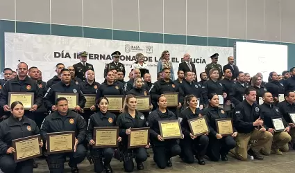 Se jubilan 23 y 18 agentes de la SSCP y FGEBC