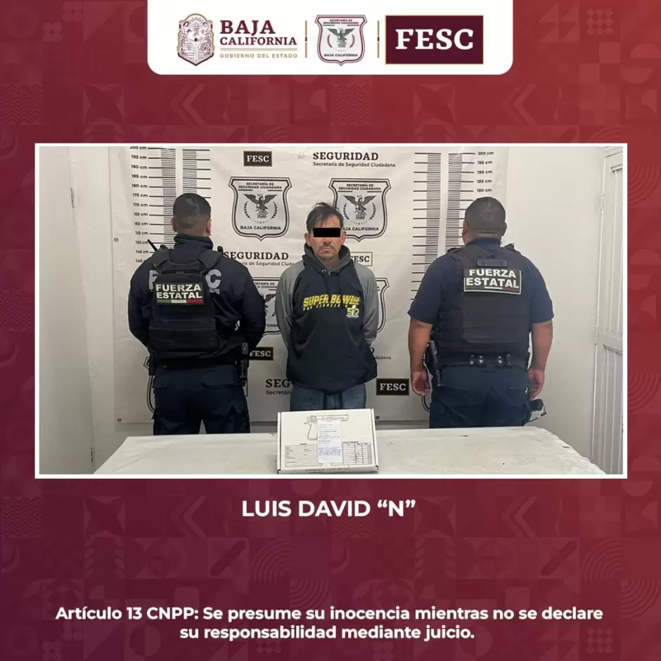 Detenidos con armas de fuego