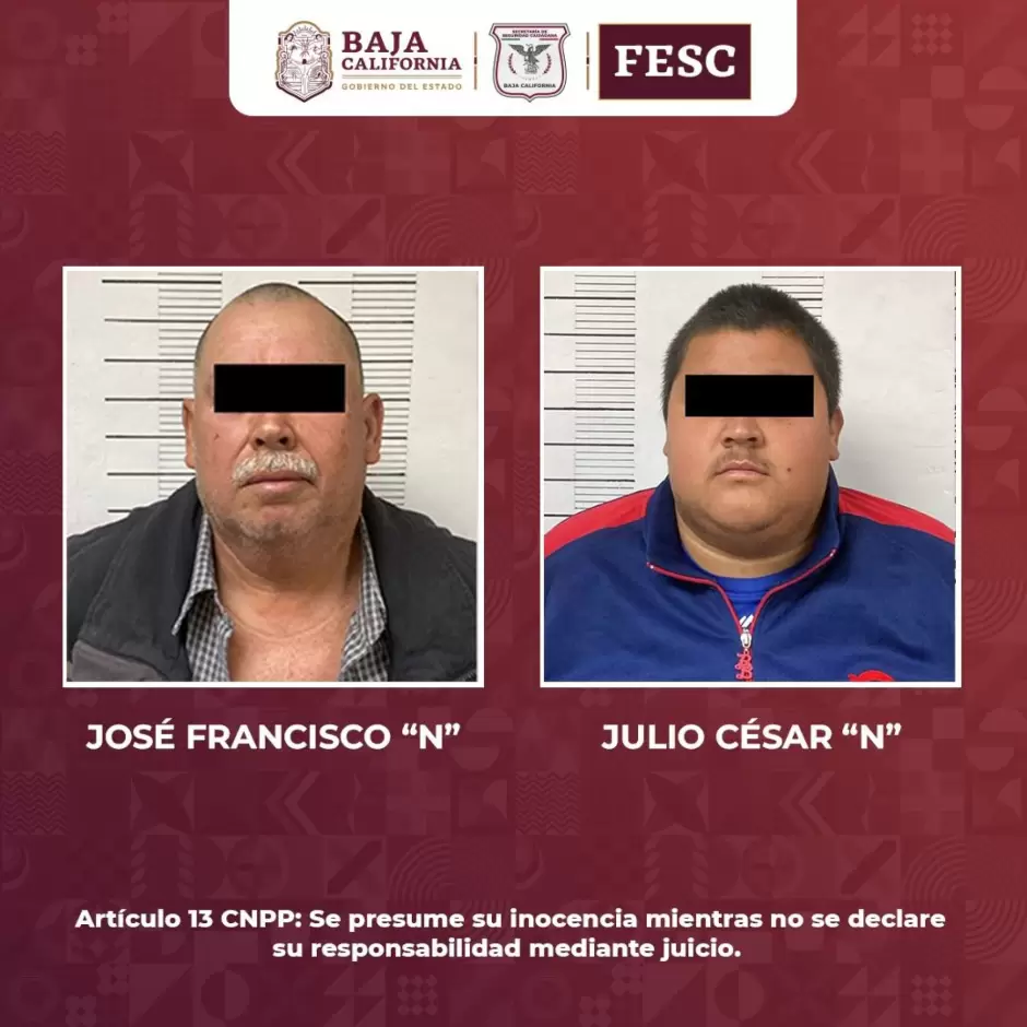 Detenidos con armas de fuego