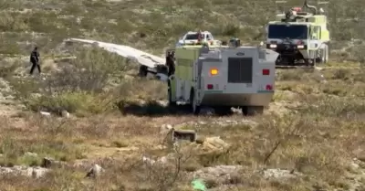 Cada de avioneta en Ramos Arizpe, Coahuila