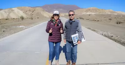 Carretera en Isla de Cedros