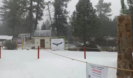 Nevada en la sierra San Pedro Mrtir