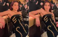 VIDEO Dua Lipa vive incmodo momento por vestido ajustado