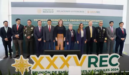 Participa Marina del Pilar en reuni�n de embajadores y c�nsules 2024