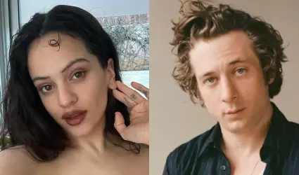 Rosala y Jeremy Allen White.