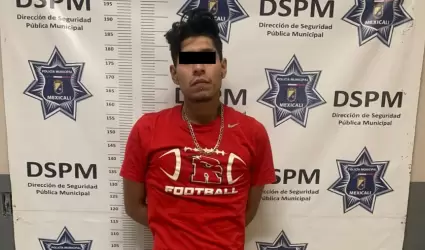 Joven detenido por robo a comercio con violencia y da�os a veh�culos