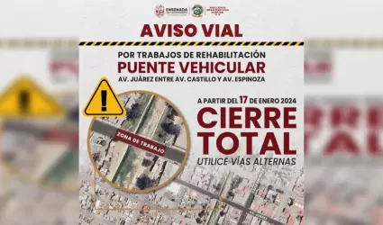 Cierre de la Av. Jurez