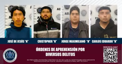 Cumplimentan rdenes de aprehensin por diversos delitos