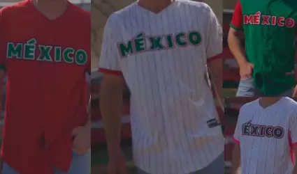 Jerseys que utilizar el equipo que represente a Mxico en la serie del Caribe