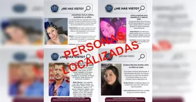 4 personas reportadas como desaparecidas