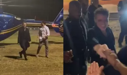 Luis Miguel saludando a fans en Repblica Dominicana.