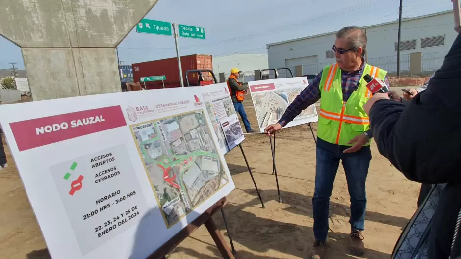 Cambios en la circulacin en la zona de la obra del nodo El Sauzal a partir del 22 de enero