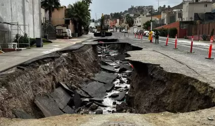 Socavn en Jardines de Bugambilias