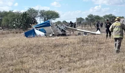 Una avioneta de una escuela de pilotos se desplom en Aguascalientes