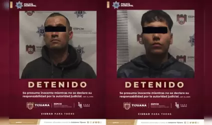 Detenidos cuentan con antecedentes por el delito de robo con violencia.