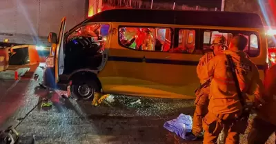 Nueve personas lesionadas tras accidente de taxi en Parque Industrial El Florido