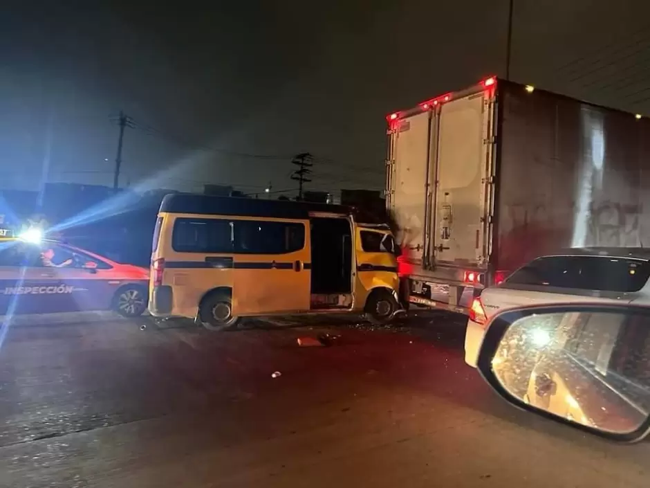 Nueve personas lesionadas tras accidente de taxi en Parque Industrial El Florido